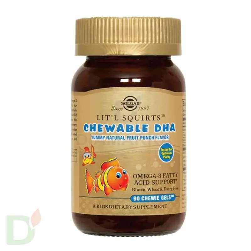 Витамины для детей Солгар Золотые рыбки ПНЖК Омега-3 (ДГК и ЭПК), 90 капс. в Перми