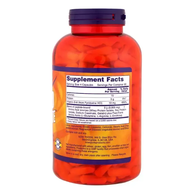 Витамины NOW Полный комплекс незаменимых аминокислот, 2,8 гр,120 шт в Перми