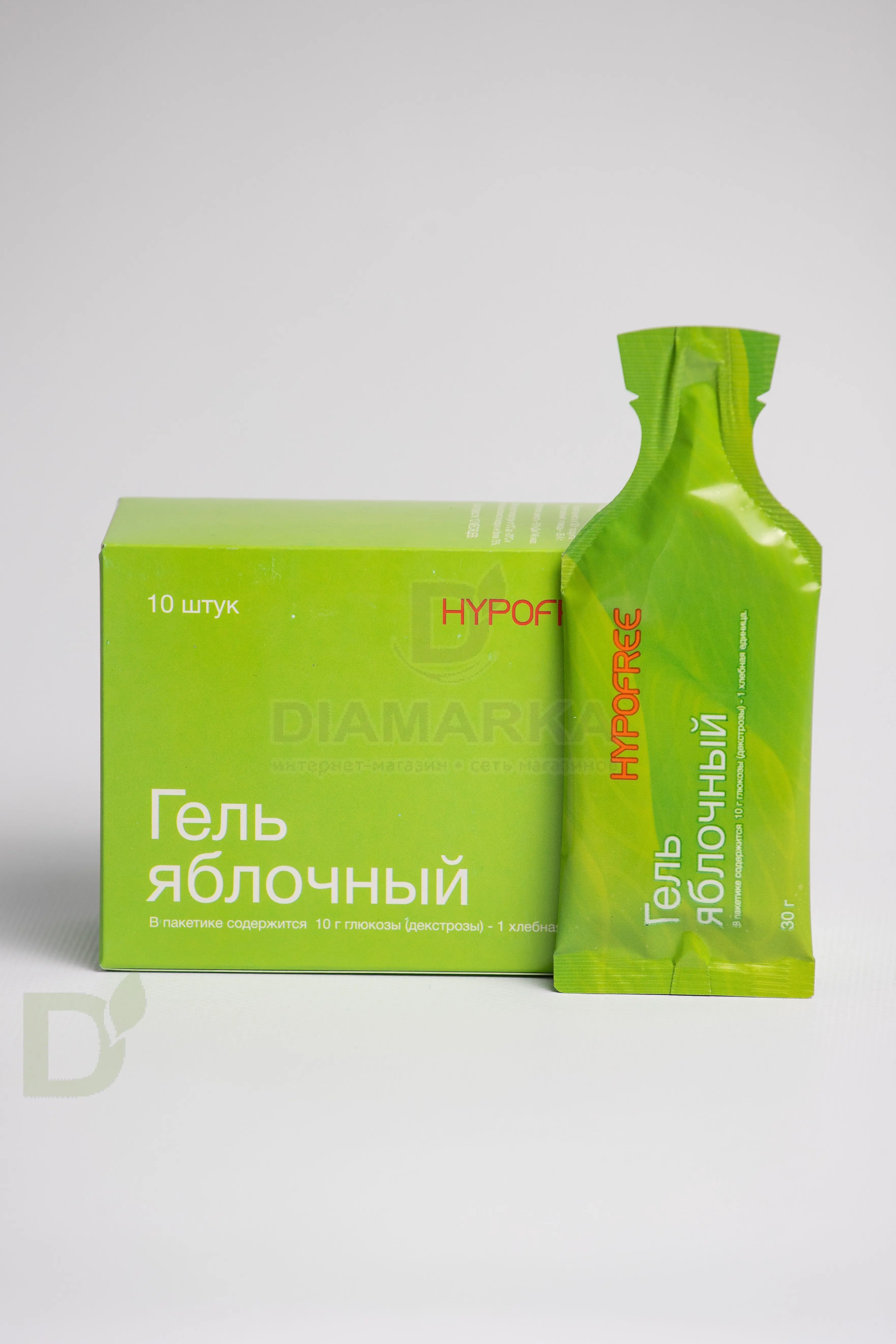 Гель HYPOFREE 1ХЕ Яблоко, мягкая упаковка, 30мл в Перми