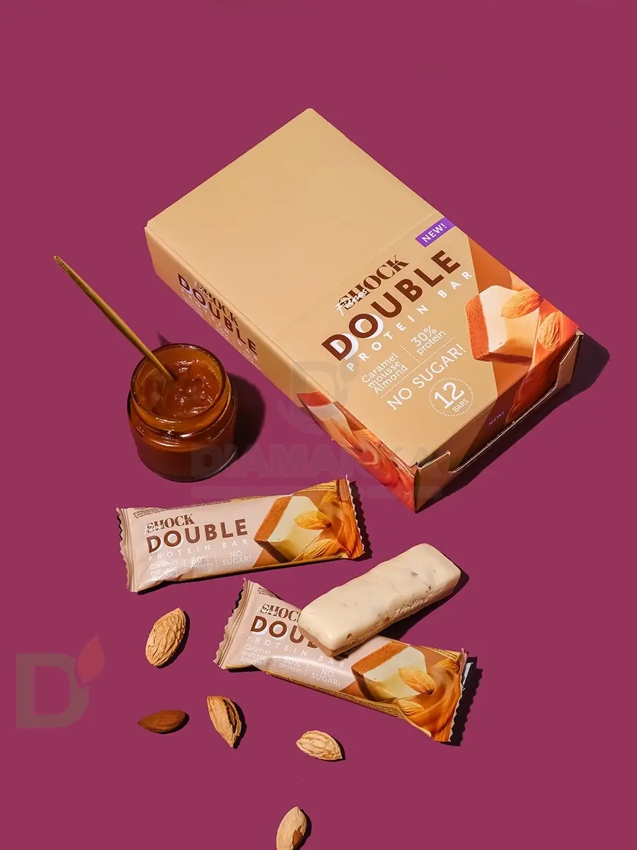 Батончик протеиновый FitnesShock Карамельный мусс с миндалем 40гр. в Перми