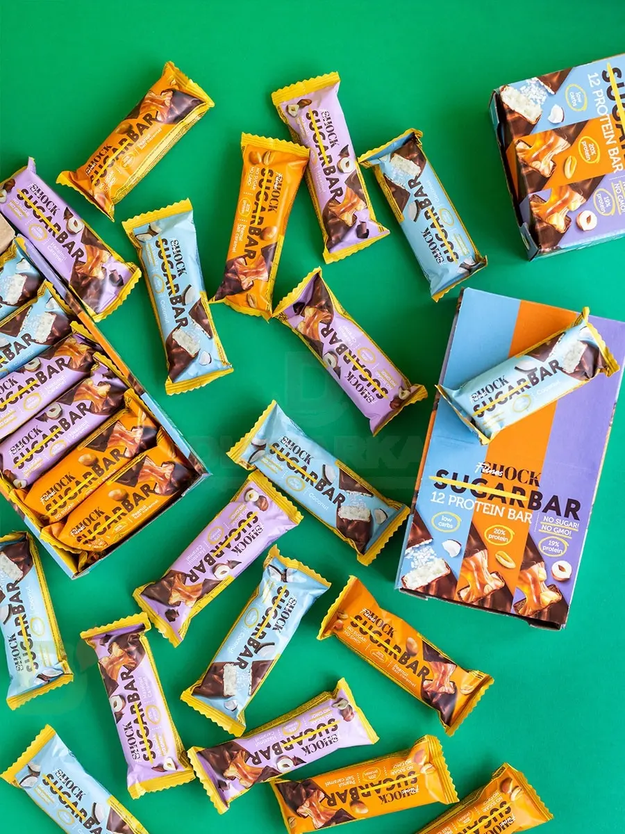 Батончик протеиновый FitnesShock Соленая карамель-Арахис 50гр. в Перми