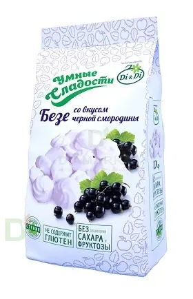 Безе без сахара Умные сладости Чёрная смородина 70гр. в Перми