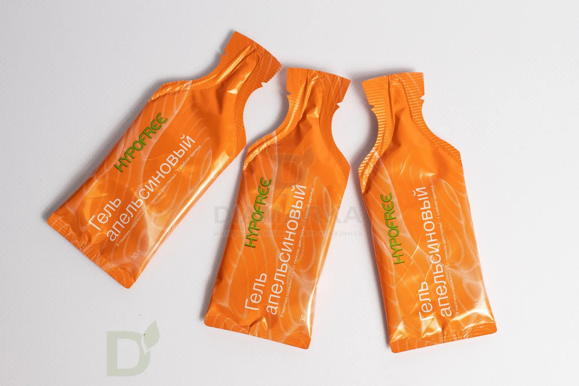 Гель HYPOFREE 1ХЕ Апельсин, мягкая упаковка, 10 саше по 30мл в Перми