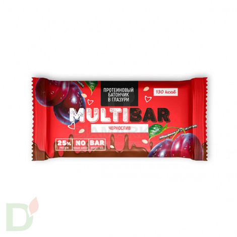 Батончик протеиновый Мультибар в глазури с черносливом 40гр в Перми