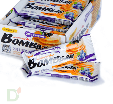 Батончик BOMBBAR Смородиново-черничный панкейк (3 угл в 60г) в Перми