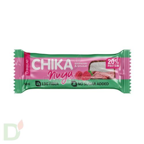 Батончик CHIKALAB глазированный с Нуга с малиной 50гр.