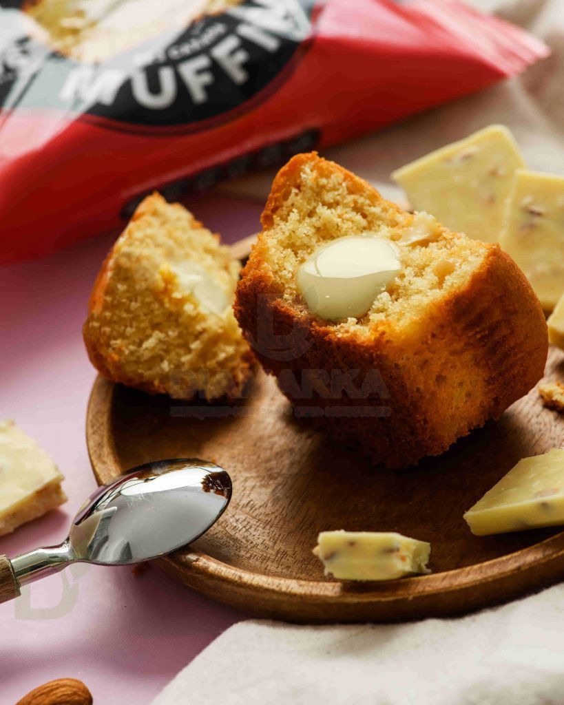 Маффины ROCKY ТВОРОЖНЫЙ С НАЧИНКОЙ БЕЛЫЙ ШОКОЛАД ZERO 55гр.New