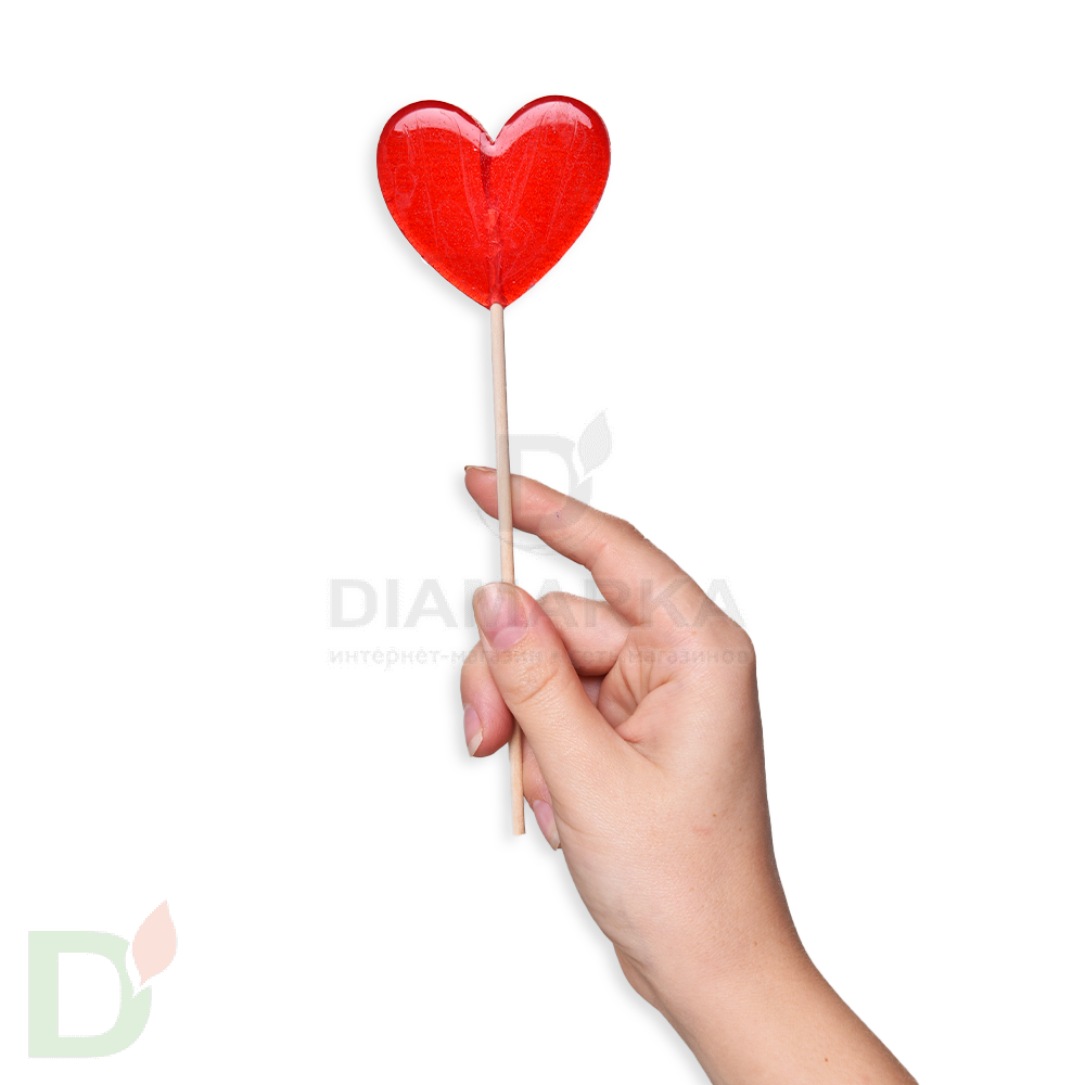 Леденец без сахара Сердце вкус Барбарис, 25гр.