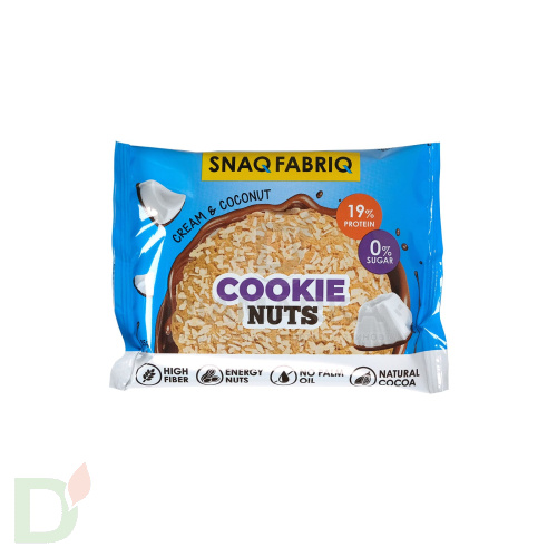 Печенье низкоуглеводное Snaq Fabriq глазированное Сливочное с кокосом 35гр.
