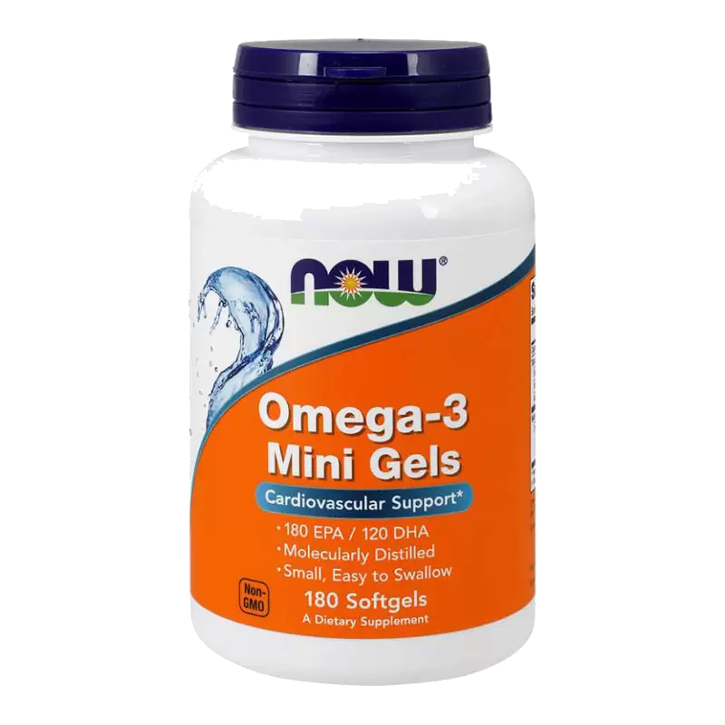 Витамины NOW Омега-3, дополнительный источник ПНЖК, 180EPA/120DHA, 180 шт в Перми