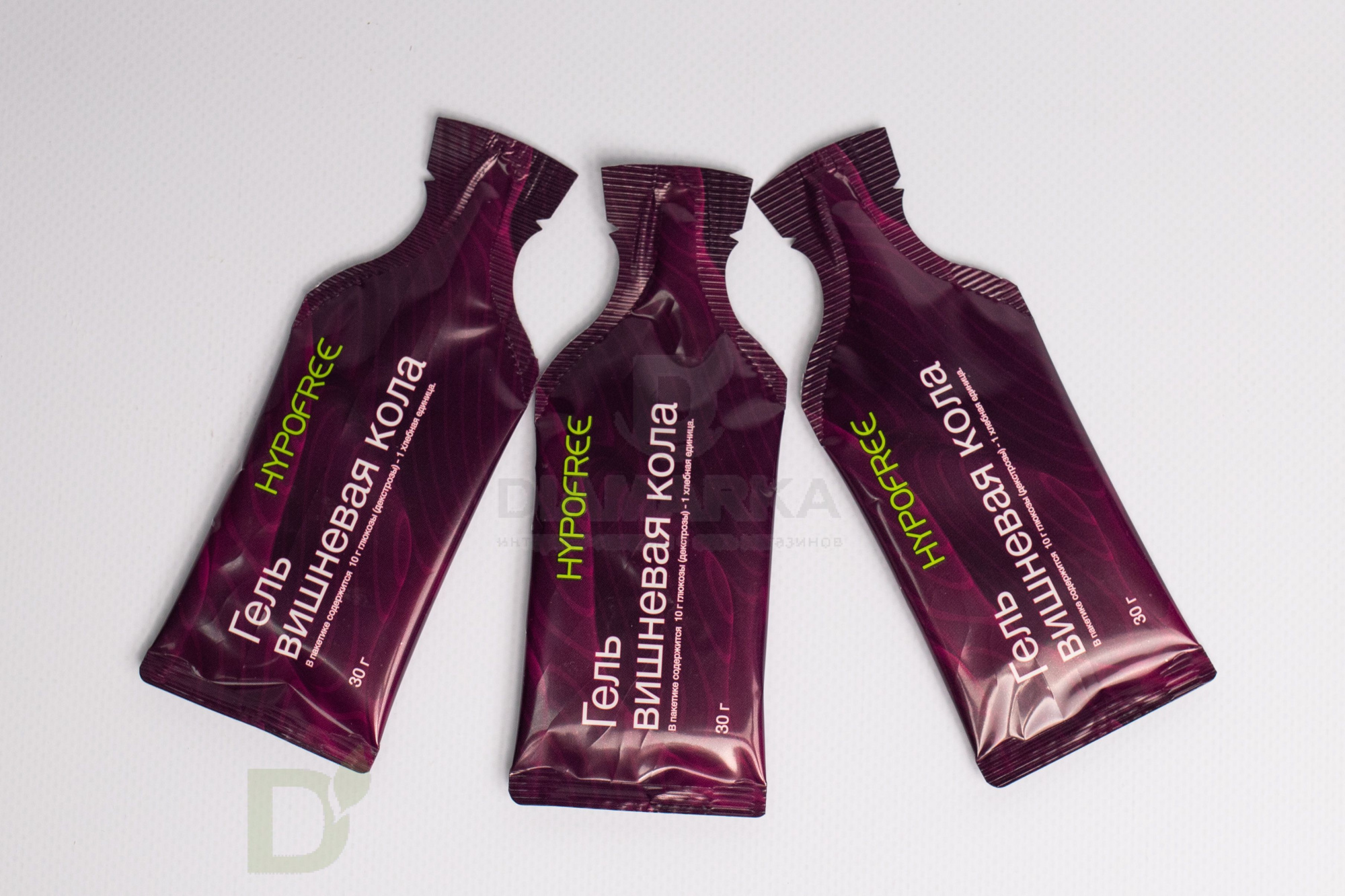 Гель HYPOFREE DIAMARKA 1ХЕ Вишневая Кола, мягкая упаковка, 10 саше по 30мл в Перми