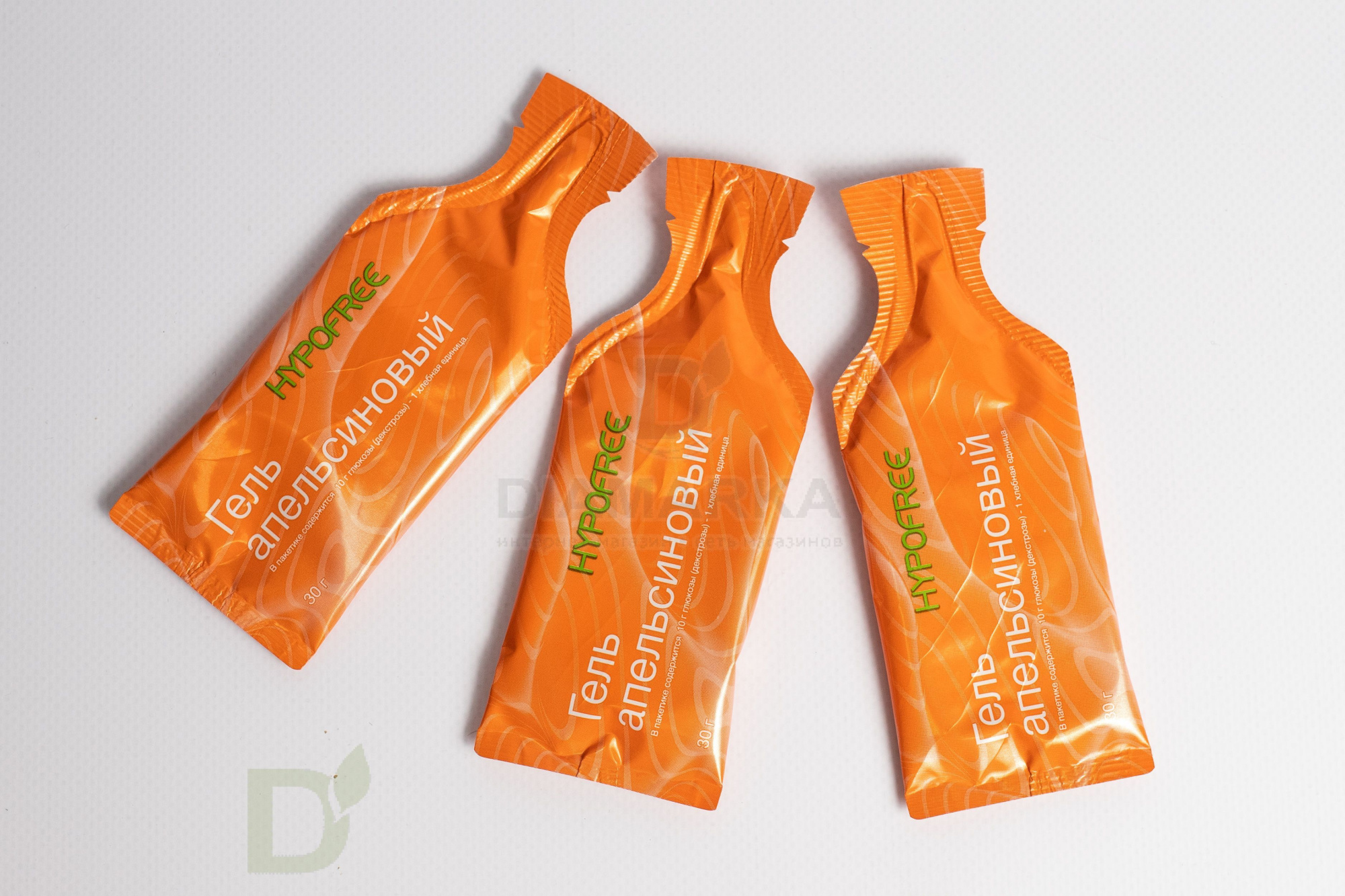 Гель HYPOFREE 1ХЕ Апельсин, мягкая упаковка, 10 саше по 30мл в Перми