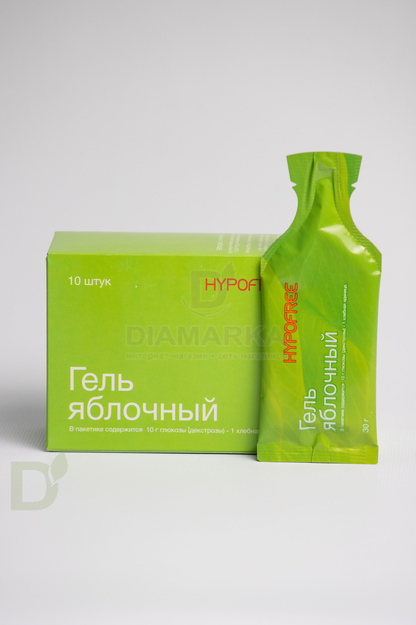 Гель HYPOFREE 1ХЕ Яблоко, мягкая упаковка, 30мл в Перми