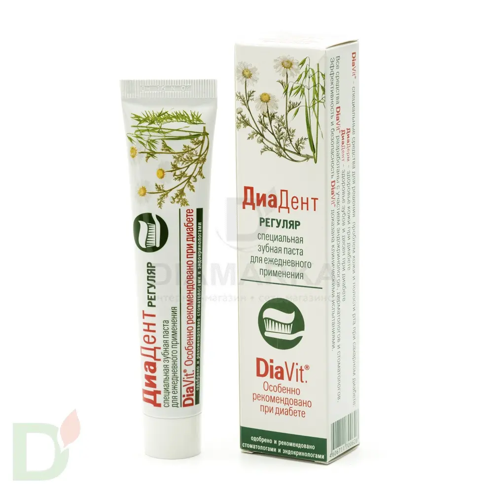 Зубная паста лечебно-профилактическая "ДИАДЕНТ Регуляр", 50 мл.
