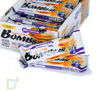 Батончик BOMBBAR Смородиново-черничный панкейк (3 угл в 60г) в Перми
