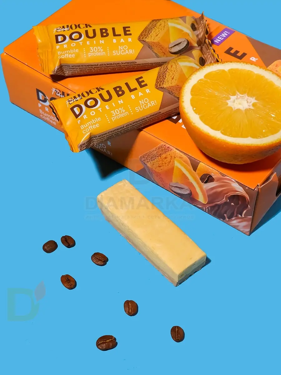 Батончик протеиновый FitnesShock Апельсиновый кофе 40гр. в Перми