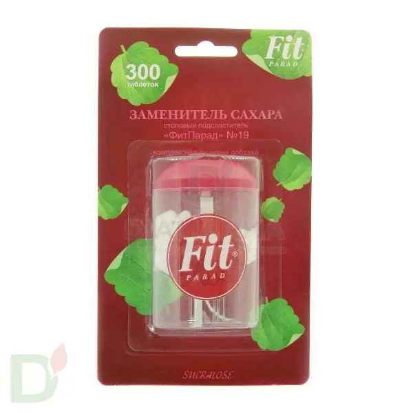ФитПарад № 19 заменитель сахара на основе сукралозы, 300 таблеток
