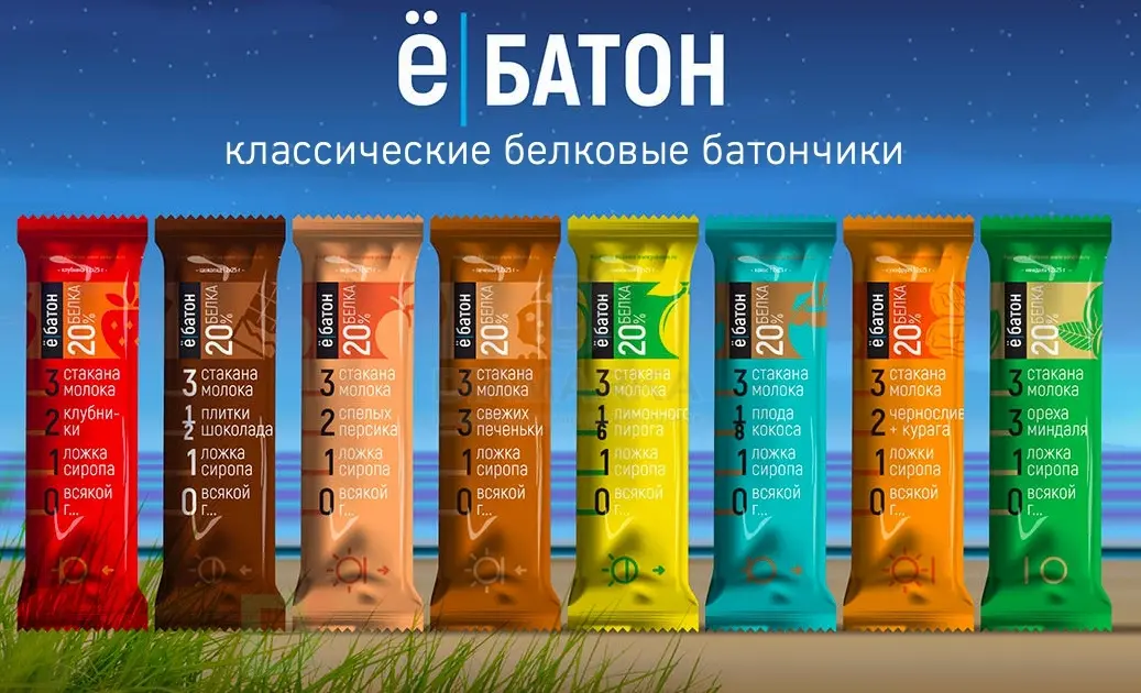 Батончик протеиновый Ё/батон Кокос в шоколадной глазури 50гр в Перми