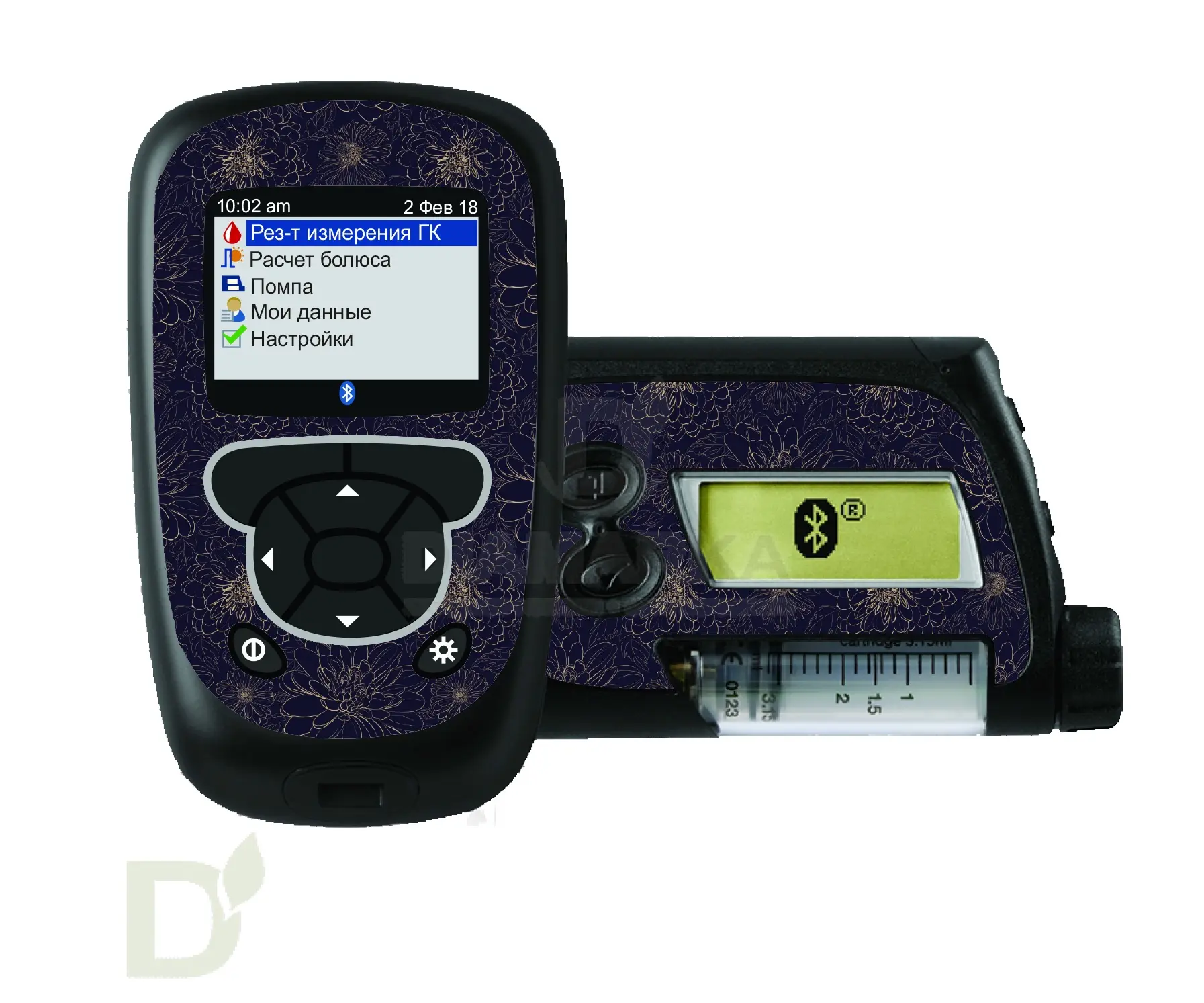 Наклейка на помпу и глюкопульт Акку-Чек