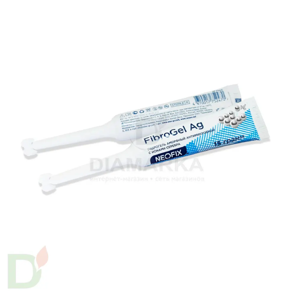 Гидрогель антимикробный NEOFIX FibroGel Fg с ионами серебра 15г в Перми